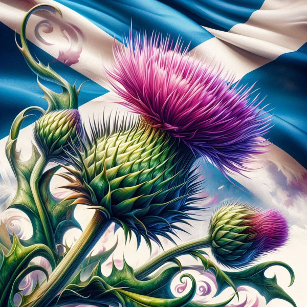 Thistle and Saltire